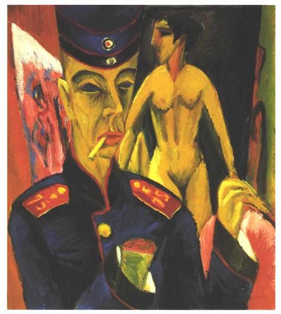 Autorretrato como soldado de Ernst Ludwig Kirchner